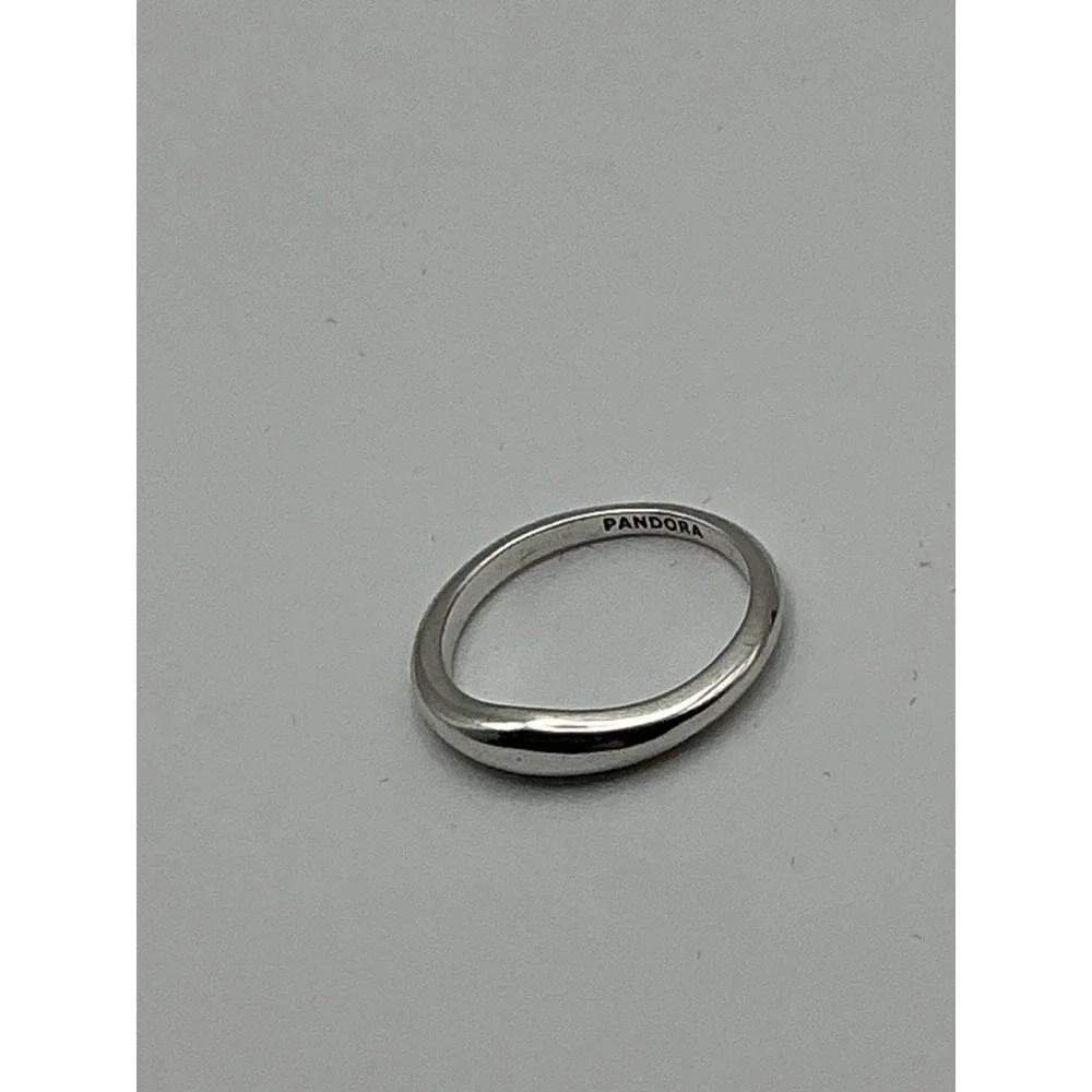 Pandora Sterling Silver Band Ring ALE 925 Size 6 Minimalist Stackable Ring